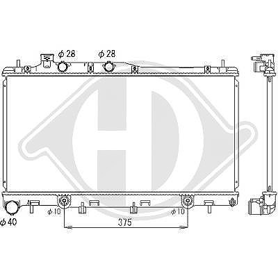 Diederichs Kühler, Motorkühlung [Hersteller-Nr. DCM3046] für Subaru