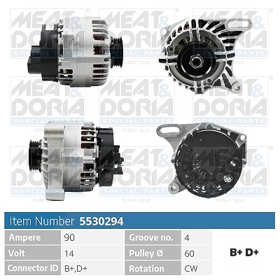 Meat & Doria Generator [Hersteller-Nr. 5530294] für Fiat
