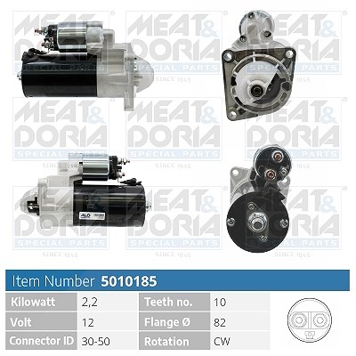 Meat & Doria Starter [Hersteller-Nr. 5010185] für Fiat, Alfa Romeo