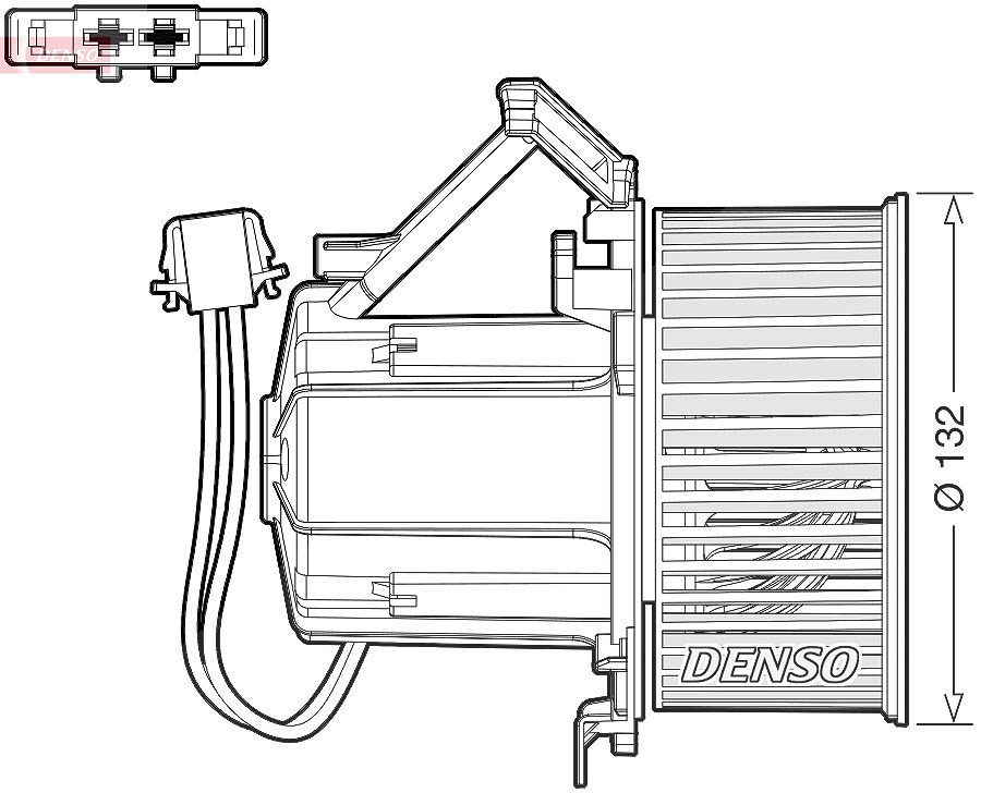 Denso Innenraumgebläse [Hersteller-Nr. DEA02009] für Audi