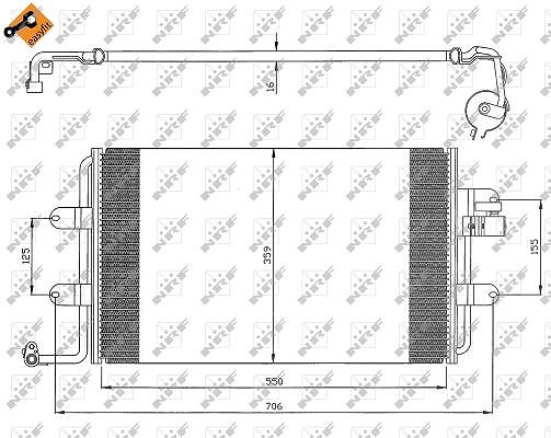 Nrf Kondensator 555x363 [Hersteller-Nr. 35300] für VW