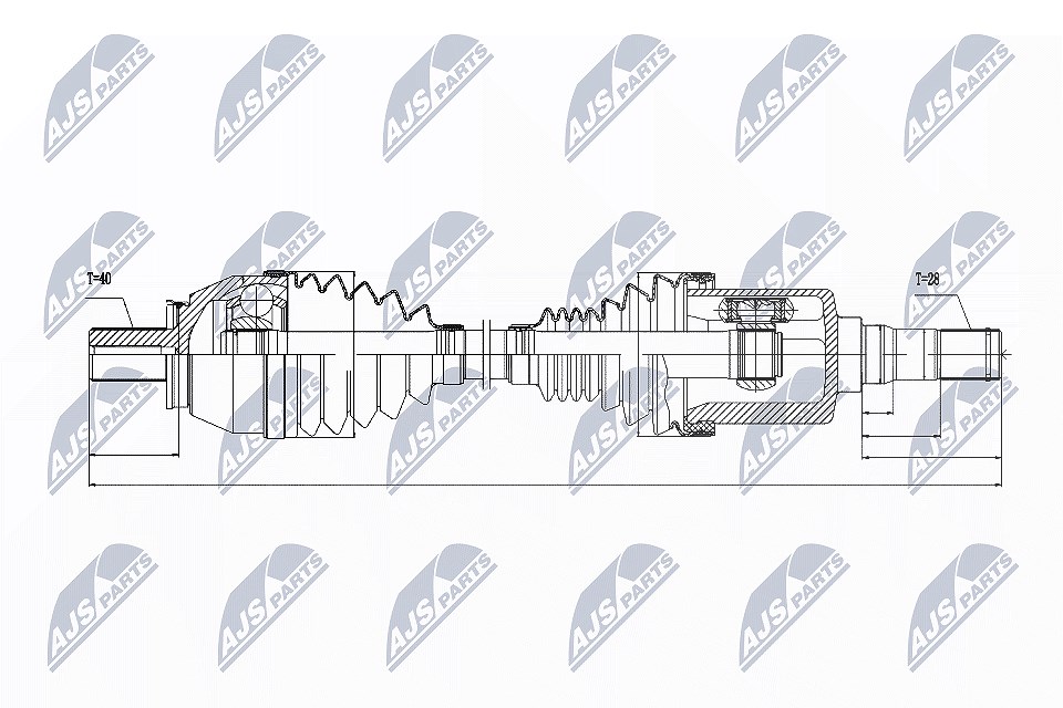 Nty Antriebswelle [Hersteller-Nr. NPW-VV-033] für Volvo