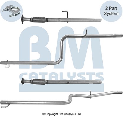 Bm Catalysts Abgasrohr [Hersteller-Nr. BM50217] für Fiat