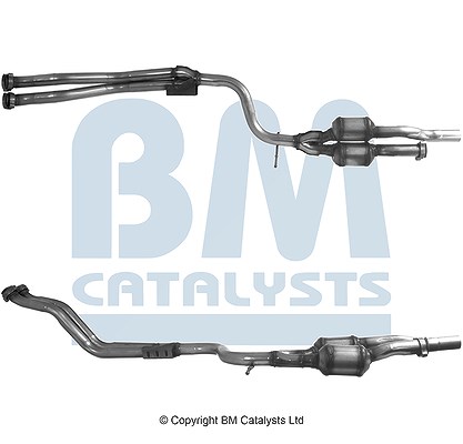 Bm Catalysts Katalysator mit Anbauteilen [Hersteller-Nr. BM91221H] für Mercedes-Benz