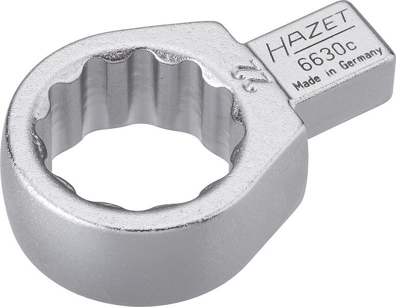 Hazet Einsteck-Ringschlüssel - Vierkant 9x12mm - Sechskant - 22mm [Hersteller-Nr. 6630C-22]