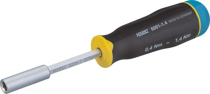 Hazet Drehmoment-Schraubendreher - 0.4 - 1.4 Nm - 1/4 - 3-tlg. [Hersteller-Nr. 6001-1.4/3]