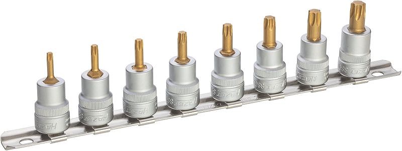Hazet Steckschlüsseleinsatz Satz - 3/8 - TORX® - T15 – T50 -8-tlg. [Hersteller-Nr. 8802T/8H]