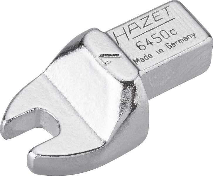 Hazet Einsteck-Maulschlüssel - Einsteck-Vierkant 9x12mm - 7mm [Hersteller-Nr. 6450C-7]