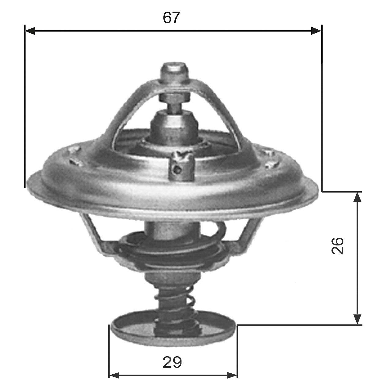 Gates Thermostat, Kühlmittel [Hersteller-Nr. TH09180G1] für VW, BMW, Land Rover