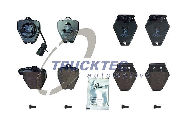 Trucktec Automotive Bremsbelagsatz, Scheibenbremse [Hersteller-Nr. 07.35.245] für Audi