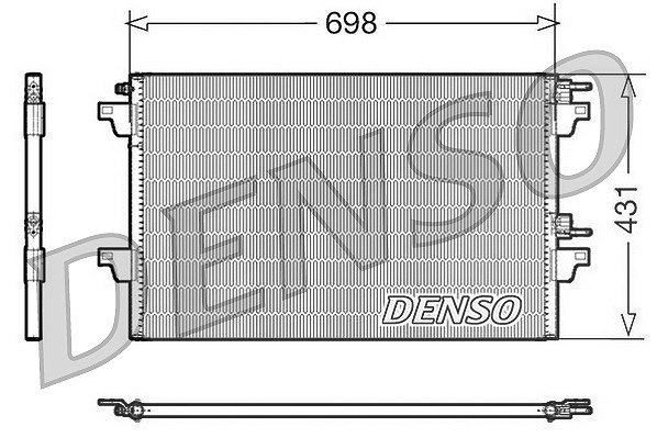 Denso Kondensator, Klimaanlage [Hersteller-Nr. DCN23021] für Renault