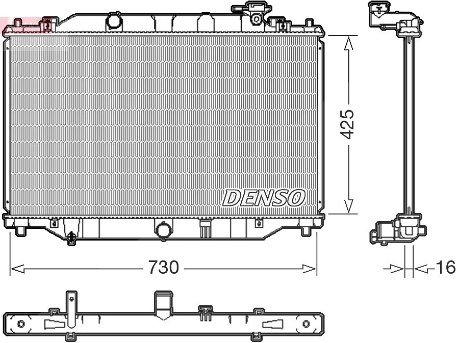 Denso Kühler, Motorkühlung [Hersteller-Nr. DRM44039] für Mazda