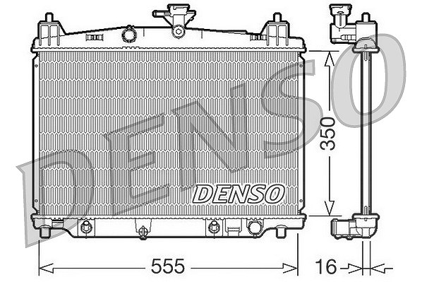 Denso Kühler, Motorkühlung [Hersteller-Nr. DRM44018] für Mazda