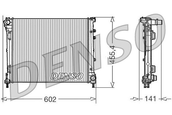 Denso Kühler, Motorkühlung [Hersteller-Nr. DRM09160] für Ford, Fiat
