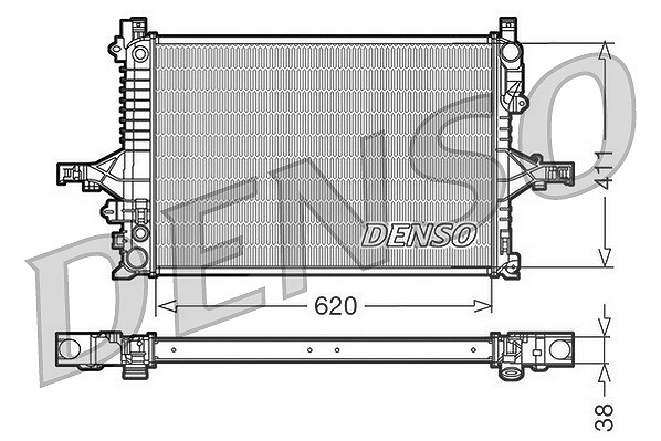 Denso Kühler, Motorkühlung [Hersteller-Nr. DRM33066] für Volvo
