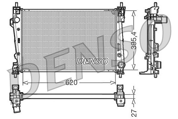 Denso Kühler, Motorkühlung [Hersteller-Nr. DRM01006] für Alfa Romeo