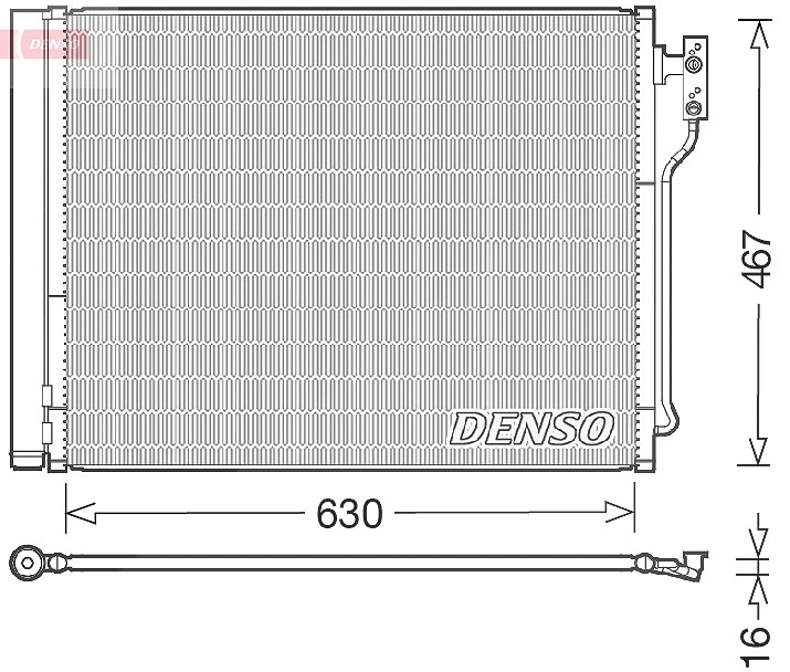 Denso Kondensator, Klimaanlage [Hersteller-Nr. DCN05031] für BMW