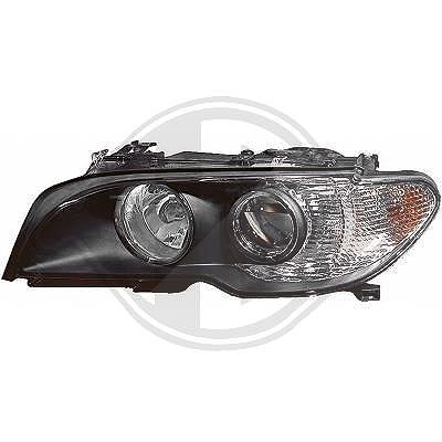 Diederichs Scheinwerfer H7/H7 schwarz ohne Stellmotor [Hersteller-Nr. 1215981] für BMW