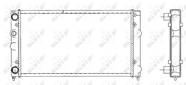 Nrf Kühler, 525 x 322 mm [Hersteller-Nr. 519501] für VW