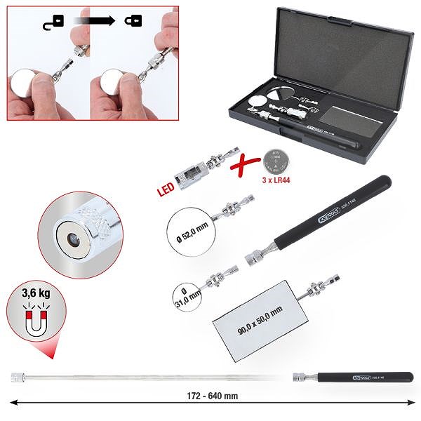Ks Tools Werkstattspiegelsatz [Hersteller-Nr. 550.1145]