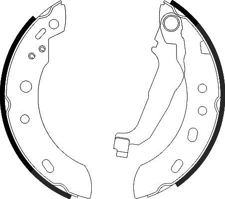Hella Bremsbackensatz [Hersteller-Nr. 8DB355002-481] für Nissan