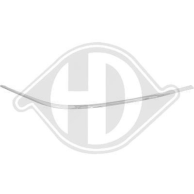 Diederichs Zier-/Schutzleiste, Stoßfänger [Hersteller-Nr. 1647163] für Mercedes-Benz