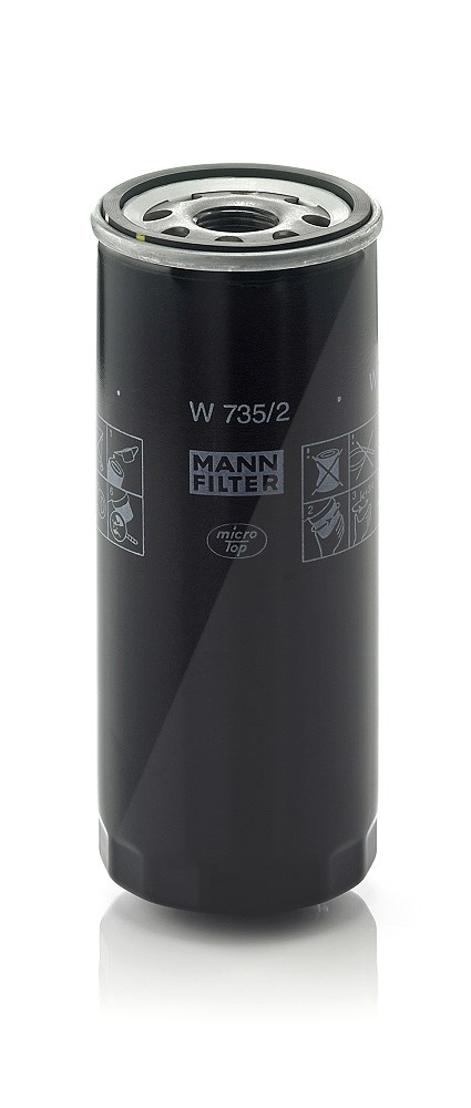 Mann-filter Ölfilter [Hersteller-Nr. W735/2] für Audi