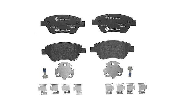 Magneti Marelli Bremsbelagsatz, Scheibenbremse [Hersteller-Nr. 363700423169] für Fiat