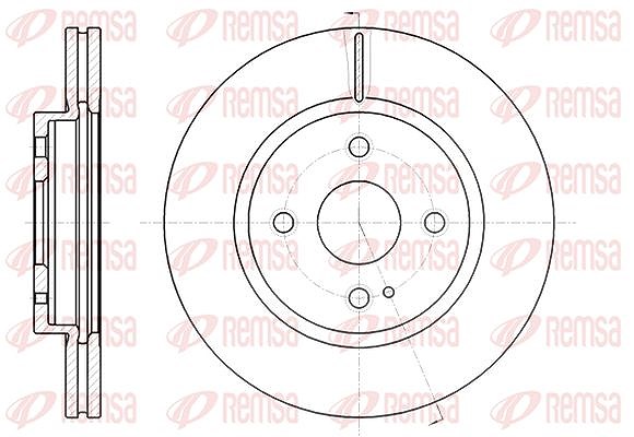 Kawe 1x Bremsscheibe [Hersteller-Nr. 6126610] für Mazda