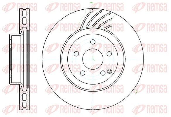 Kawe 1x Bremsscheibe [Hersteller-Nr. 6114210] für Mercedes-Benz