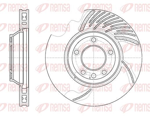 Kawe 1x Bremsscheibe [Hersteller-Nr. 676911] für VW, Audi, Porsche