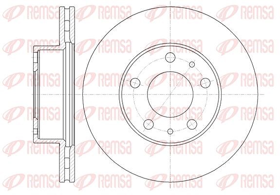 Kawe 1x Bremsscheibe [Hersteller-Nr. 6135110] für Citroën, Peugeot