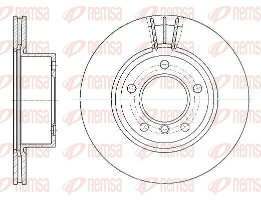 Kawe 1x Bremsscheibe [Hersteller-Nr. 665210] für BMW