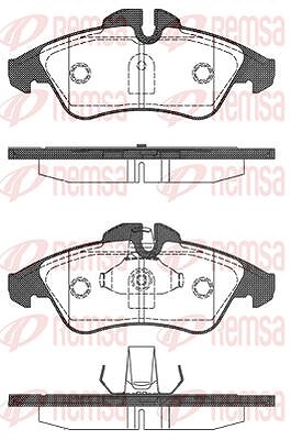 Kawe Bremsbelagsatz, Scheibenbremse [Hersteller-Nr. 057810] für VW, Mercedes-Benz