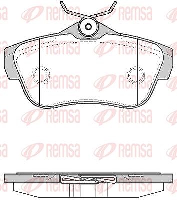Kawe Bremsbelagsatz, Scheibenbremse [Hersteller-Nr. 129900] für Toyota, Fiat, Citroën, Peugeot
