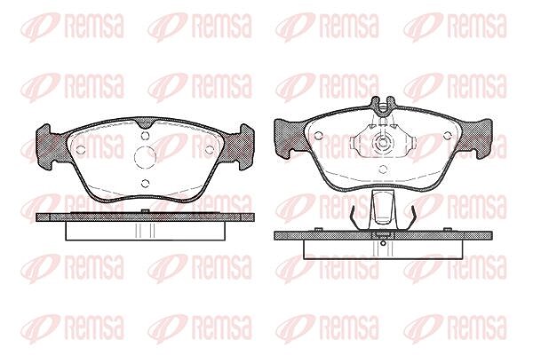 Kawe Bremsbelagsatz, Scheibenbremse [Hersteller-Nr. 058600] für Mercedes-Benz