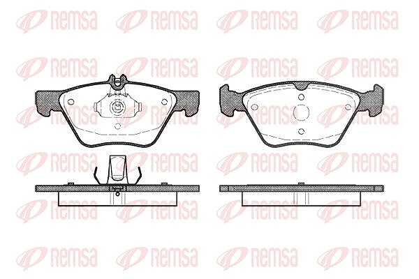 Kawe Bremsbelagsatz, Scheibenbremse [Hersteller-Nr. 060100] für Mercedes-Benz, Chrysler