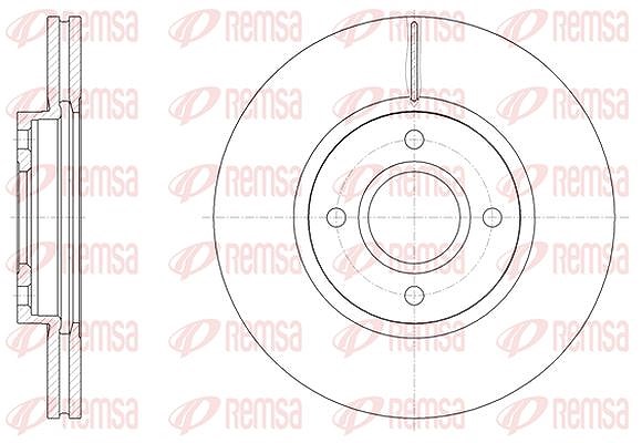 Kawe 1x Bremsscheibe [Hersteller-Nr. 6150210] für Ford