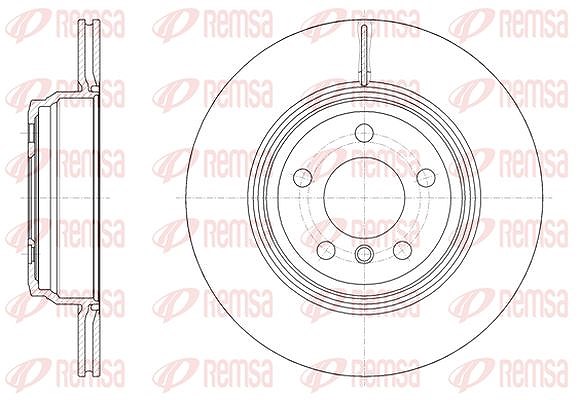 Kawe 1x Bremsscheibe [Hersteller-Nr. 6154710] für BMW