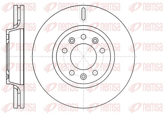 Kawe 1x Bremsscheibe [Hersteller-Nr. 6105210] für Peugeot, Citroën, Toyota, Fiat