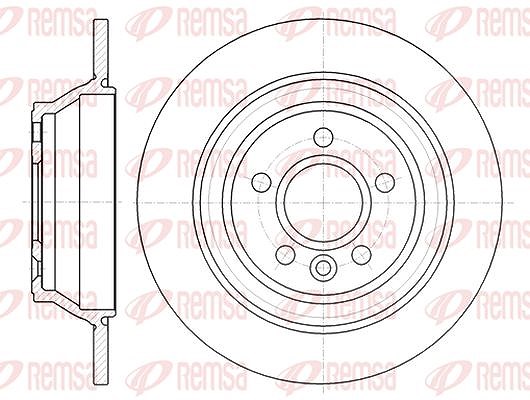 Kawe 1x Bremsscheibe [Hersteller-Nr. 6126500] für Volvo