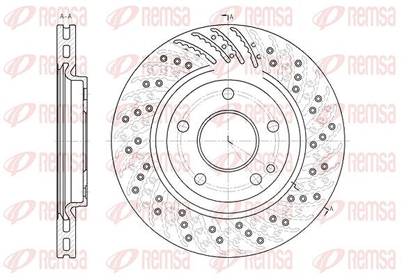 Kawe 1x Bremsscheibe [Hersteller-Nr. 685910] für Hyundai, Mercedes-Benz