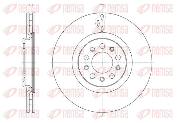 Kawe 1x Bremsscheibe [Hersteller-Nr. 6142910] für Alfa Romeo