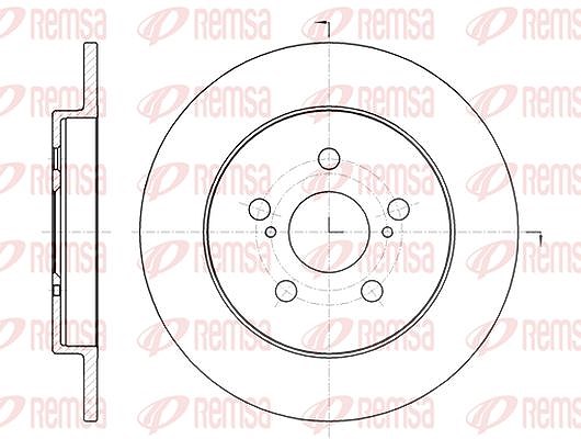 Kawe 1x Bremsscheibe [Hersteller-Nr. 6132600] für Toyota, Subaru