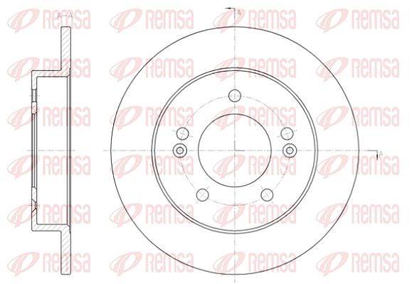Kawe 1x Bremsscheibe [Hersteller-Nr. 6143200] für Hyundai, Kia