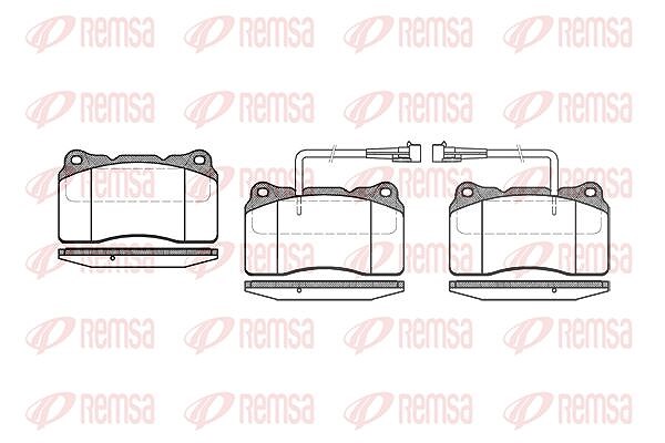 Kawe Bremsbelagsatz, Scheibenbremse [Hersteller-Nr. 066602] für Lancia, Alfa Romeo