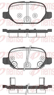Kawe Bremsbelagsatz, Scheibenbremse [Hersteller-Nr. 072732] für Fiat