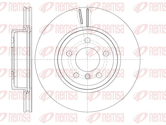 Kawe 1x Bremsscheibe [Hersteller-Nr. 697810] für BMW