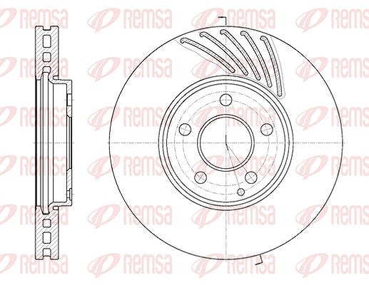 Kawe 1x Bremsscheibe [Hersteller-Nr. 6114010] für Mercedes-Benz