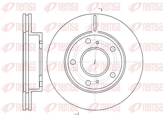 Kawe 1x Bremsscheibe [Hersteller-Nr. 679710] für Nissan